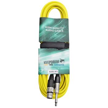 keepdrum MC003XJ 6m Mikrofonkabel Gelb Klinke-XLR