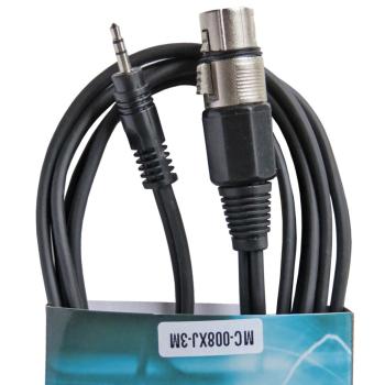 keepdrum MC-008XJ 3m XLR Female - 3,5mm Miniklinke