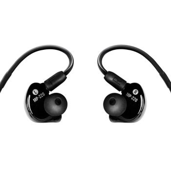 Mackie In-Ear Kopfhörer MP-220 mit Bluetooth-Adapter und Tuch