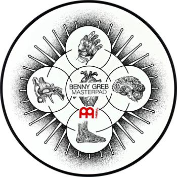 Meinl Übungspad Benny Greb 12 mit Schlagzeugstöcken