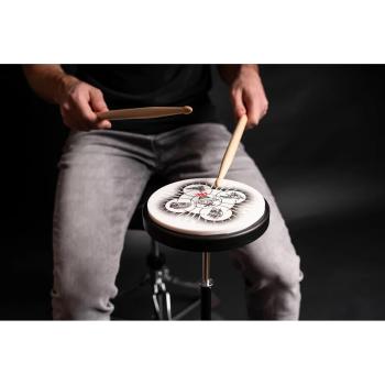 Meinl Practice Pad Benny Greb 6 Zoll mit Drumsticks 1 Paar