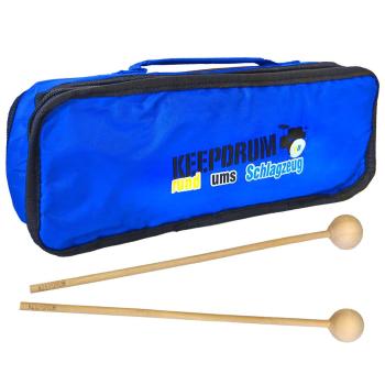 keepdrum MST04 1 Paar Schlägel mit MB01 Glockenspiel Tasche