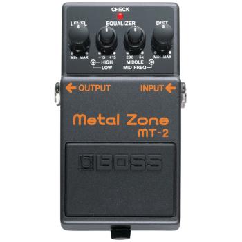 Boss MT-2 Metal Zone Distortion Pedal mit Netzteil