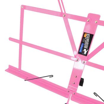 keepdrum MUS2PK Notenpult Pink mit 4 Notenklammern