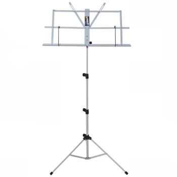 keepdrum MUS2SV Notenständer Silber mit 10 Magnete