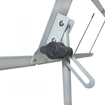 keepdrum MUS2SV Notenständer Silber mit 10 Magnete