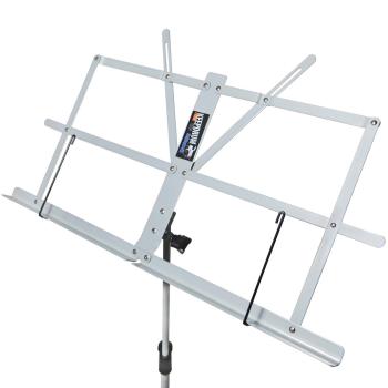 keepdrum MUS2SV Notenständer Silber mit 10 Magnete