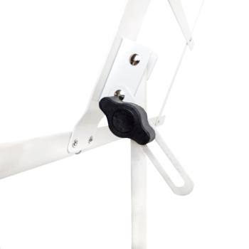 keepdrum MUS2WH Notenpult Weiss mit 4 Notenklammern