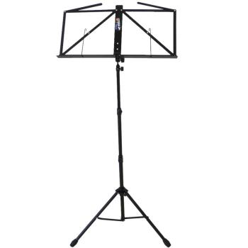 keepdrum MUS3BK Notenständer Schwarz mit 2 Magnete