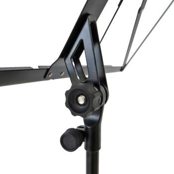 keepdrum MUS3BK Notenständer Schwarz mit 10 Magnete