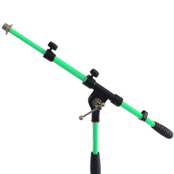 keepdrum MS106 GR Mikrofonständer Grün mit  Kabel