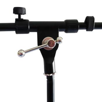 keepdrum Mikrofonständer MS106 BK mit Getränkehalter