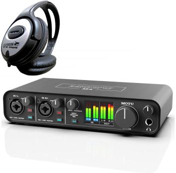 MOTU M4 Audio Interface + Kopfhörer