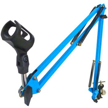 keepdrum NB35 BL Blau Gelenkarm mit MS089SV Mikrofon Spinne