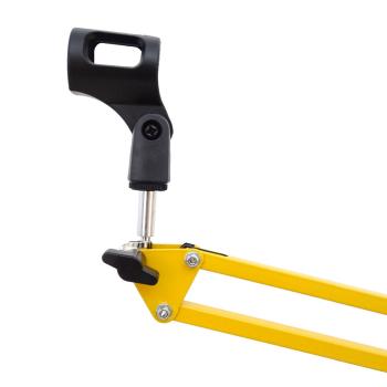 keepdrum NB35 YW Gelenkarm mit Mikrofonkabel Gelb