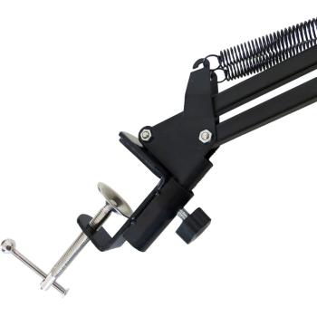 keepdrum NB35 Mikrofonstativ Tisch-Mikrofonarm mit 6m XLR Kabel