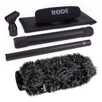 Rode NTG-3 B Black mit WS7 Fell-Windschutz