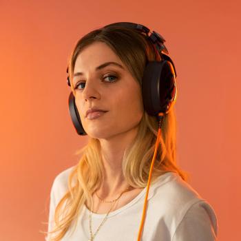 Rode NTH-100 Kopfhörer mit 2.4m Kabel Orange mit Tuch