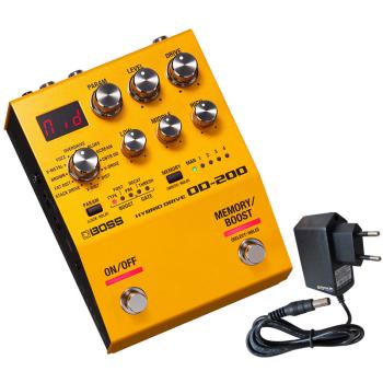 Boss OD-200 Hybrid Multi-Effektgerät mit Netzteil