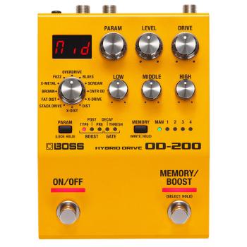 Boss OD-200 Hybrid Multi-Effektgerät mit Netzteil