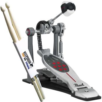 Pearl P-2050C Redline Einzelpedal mit Schlagzeugstöcken