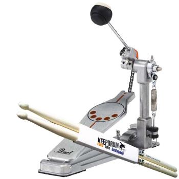 Pearl P-930 Fußmaschine mit Schlagzeugstöcken