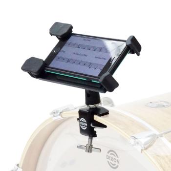 Dixon Tablet-Halter für Bass Drum mit Schlagzeugstöcken