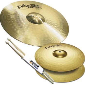 Paiste 101 Becken Set 14 Hihat 20 Ride mit Sticks