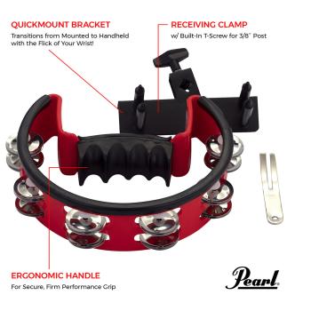 Pearl PTM-50 BHR Tambourine mit Halterung