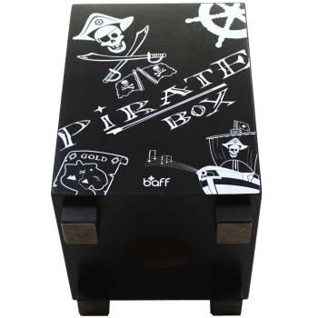 Baff Pirat Kindertrommel Kinderhocker Cajon für Kinder Piratenhocker Hocker 38