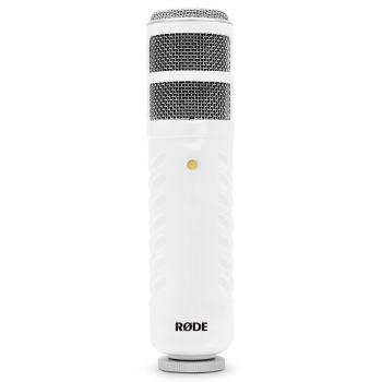 Rode Podcaster mit Mikrofonarm Weiss mit Spinne
