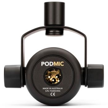 Rode Podmic Podcast-Mikrofon Schwarz mit MS032 Tisch-Stativ