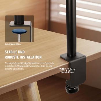 Neewer Ringlicht R18 LED-Leuchte mit Tischhalterung