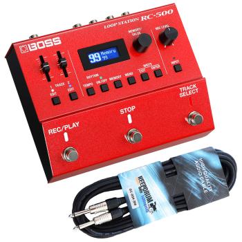 Boss RC-500 Looper Pedal mit Gitarrenkabel 3m