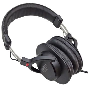 Roland RH-200 Kopfhörer Schwarz mit Wandhalter