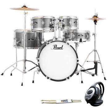 Pearl Roadshow RSJ465C-C708 Junior Schlagzeug mit Kopfhörer und Sticks