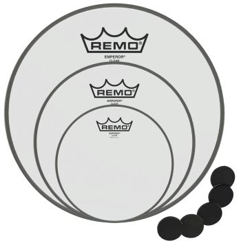 Remo Emperor Clear Fell-Set mit Damper Pads