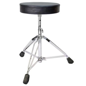 keepdrum DP-GY8 Übungspad Practice Pad Grau mit Stativ mit Hocker mit Sticks