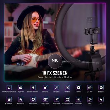 Neewer Ringlicht SRP18C farbige RGB LED-Leuchte