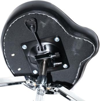 Roc-n-Soc Gaslift-Schlagzeughocker Sattel mit Lehne Schwarz