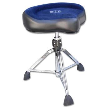 Roc-n-Soc Schlagzeughocker Sattelsitz Blau mit Unterteil