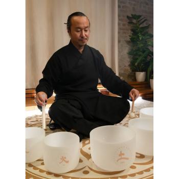 Meinl Sonic Energy Quarz-Klangschalen Set 5-Elemente mit Stimmgabel