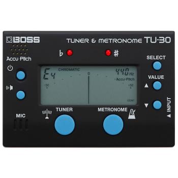Boss Stimmgerät - Metronom TU-30 mit Schlagzeugstöcken