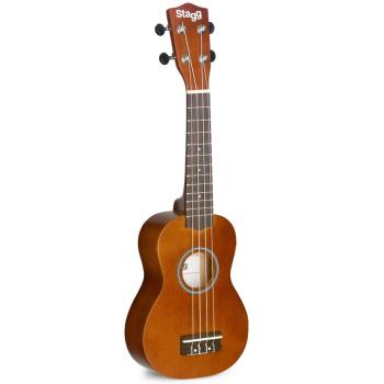 Stagg US-NAT Sopran Ukulele Natur mit Tasche