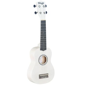 Stagg US-WHITE Sopran Ukulele Weiss mit Tasche