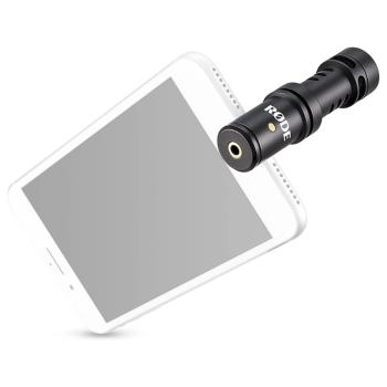 Rode Videomic Me-L mit Windschutz Pink mit Tuch