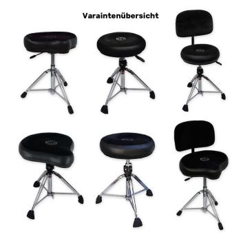 Roc-n-Soc Schlagzeughocker Rundsitz Rot mit Lehne