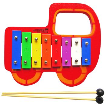 keepdrum Glockenspiel Auto mit Noten