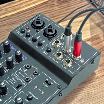 keepdrum Splitter-Kabel AC047M 6.35mm Klinke Mono zu 2x RCA-Cinch