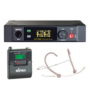 Mipro ACT-5802 mit Taschensender und Headsetmikrofon